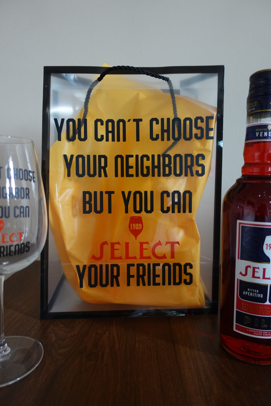 SANTÉ - Personalisiertes Glas mit Geschenktüte