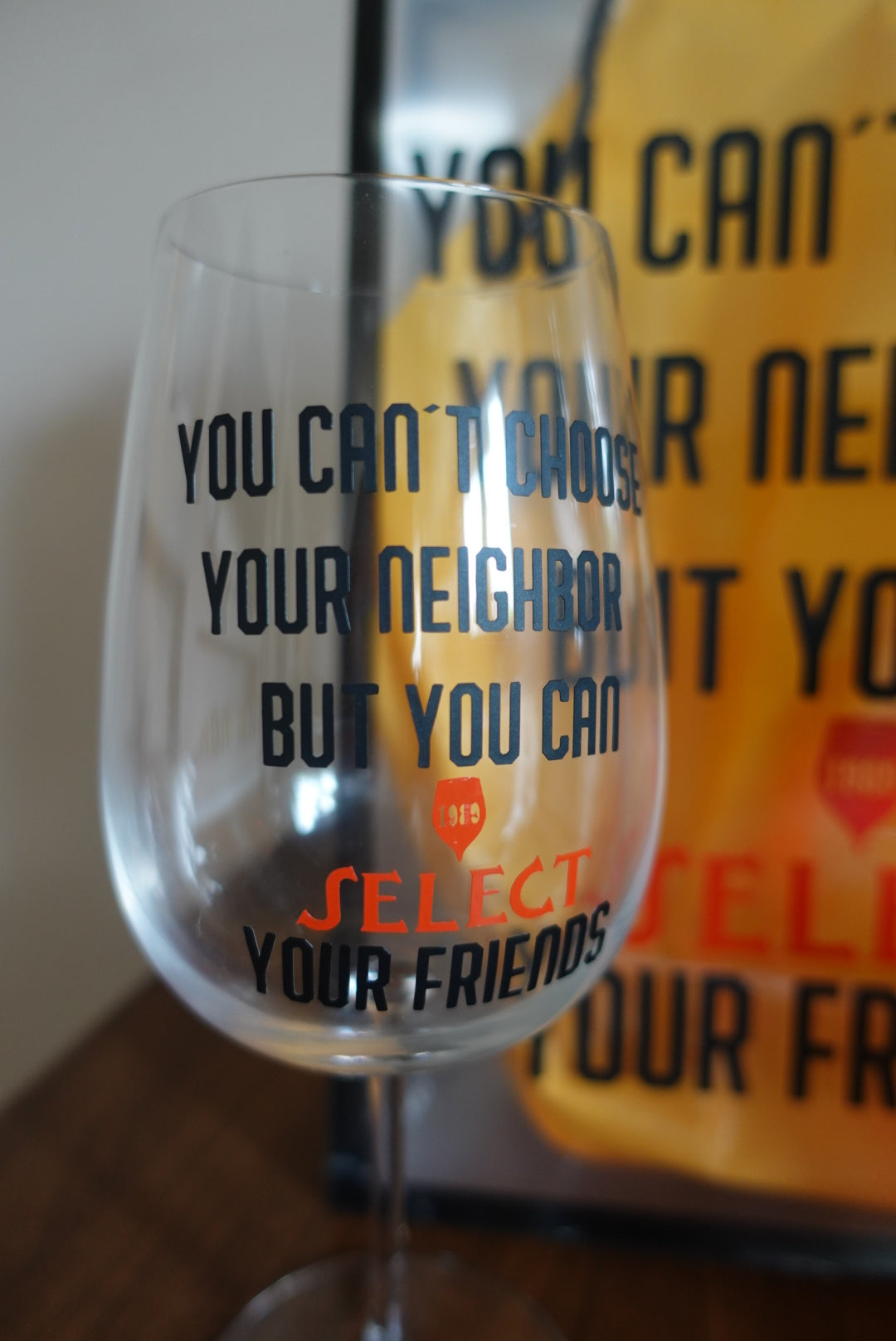 SANTÉ - Personalisiertes Glas mit Geschenktüte