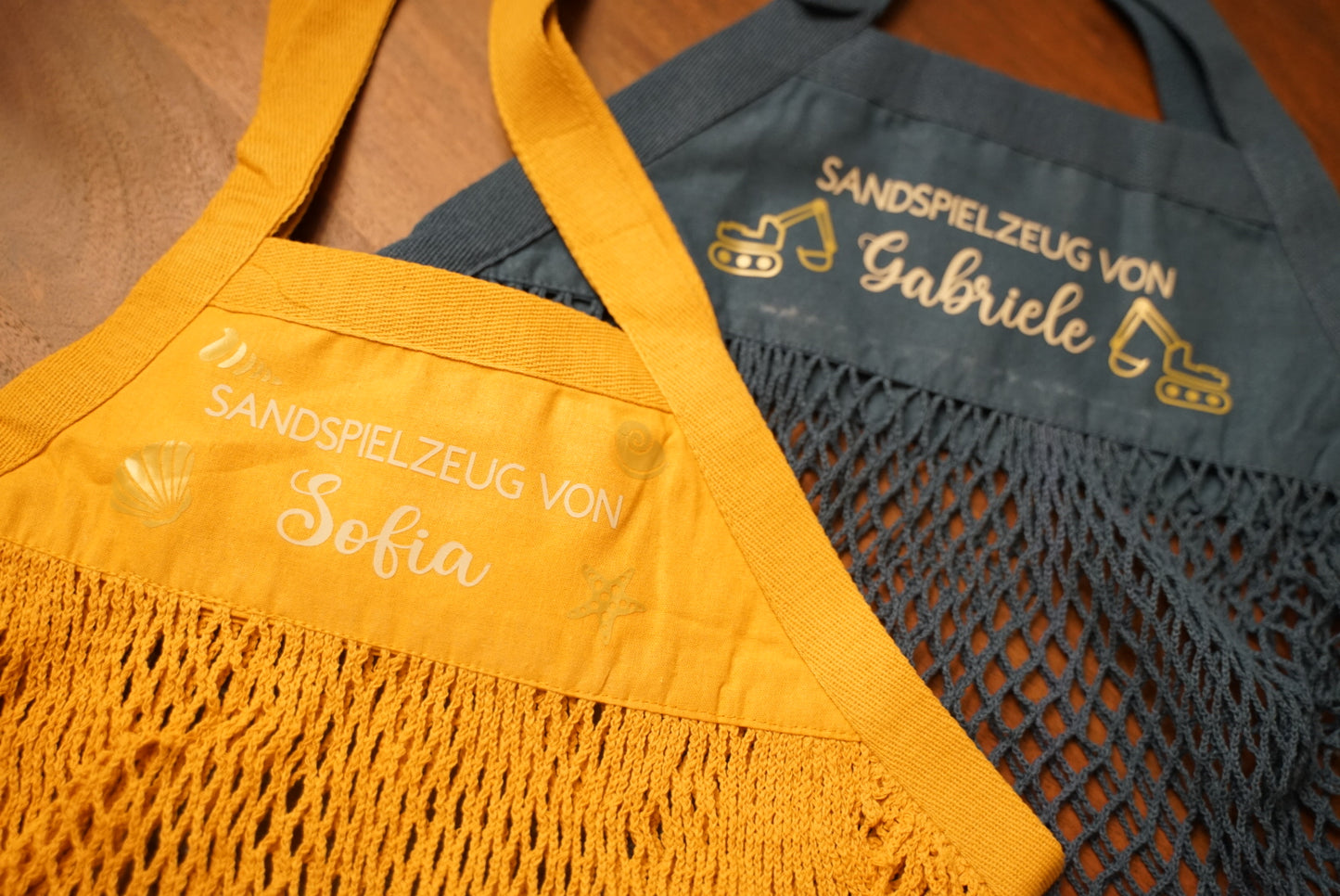 SANDSPIELZEUG - Personalisierte Netztasche