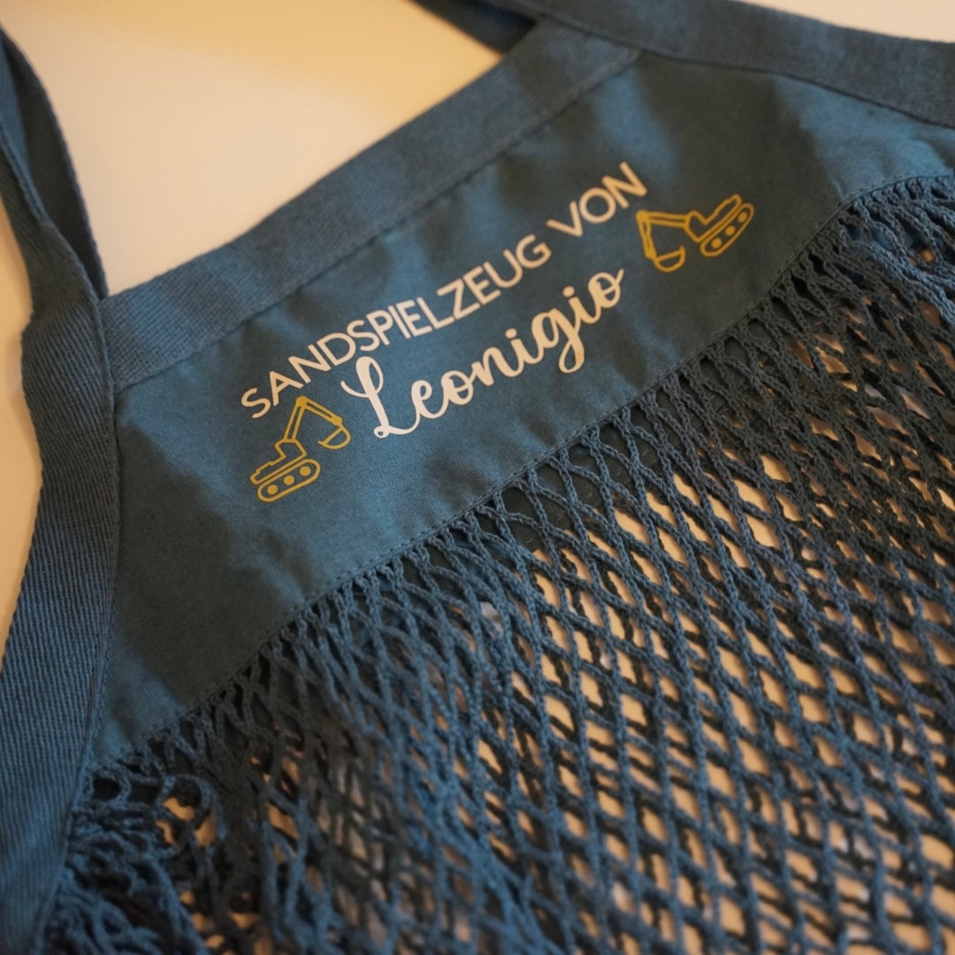 SANDSPIELZEUG - Personalisierte Netztasche