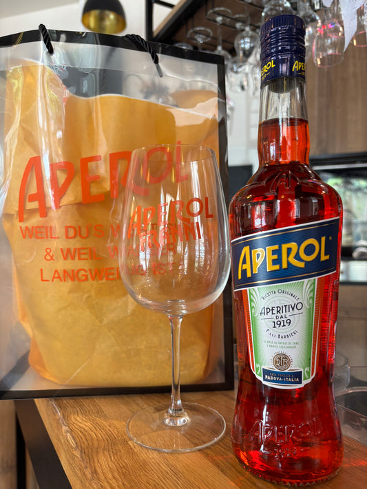 SANTÉ -  Personalisiertes Glas mit Geschenktüte