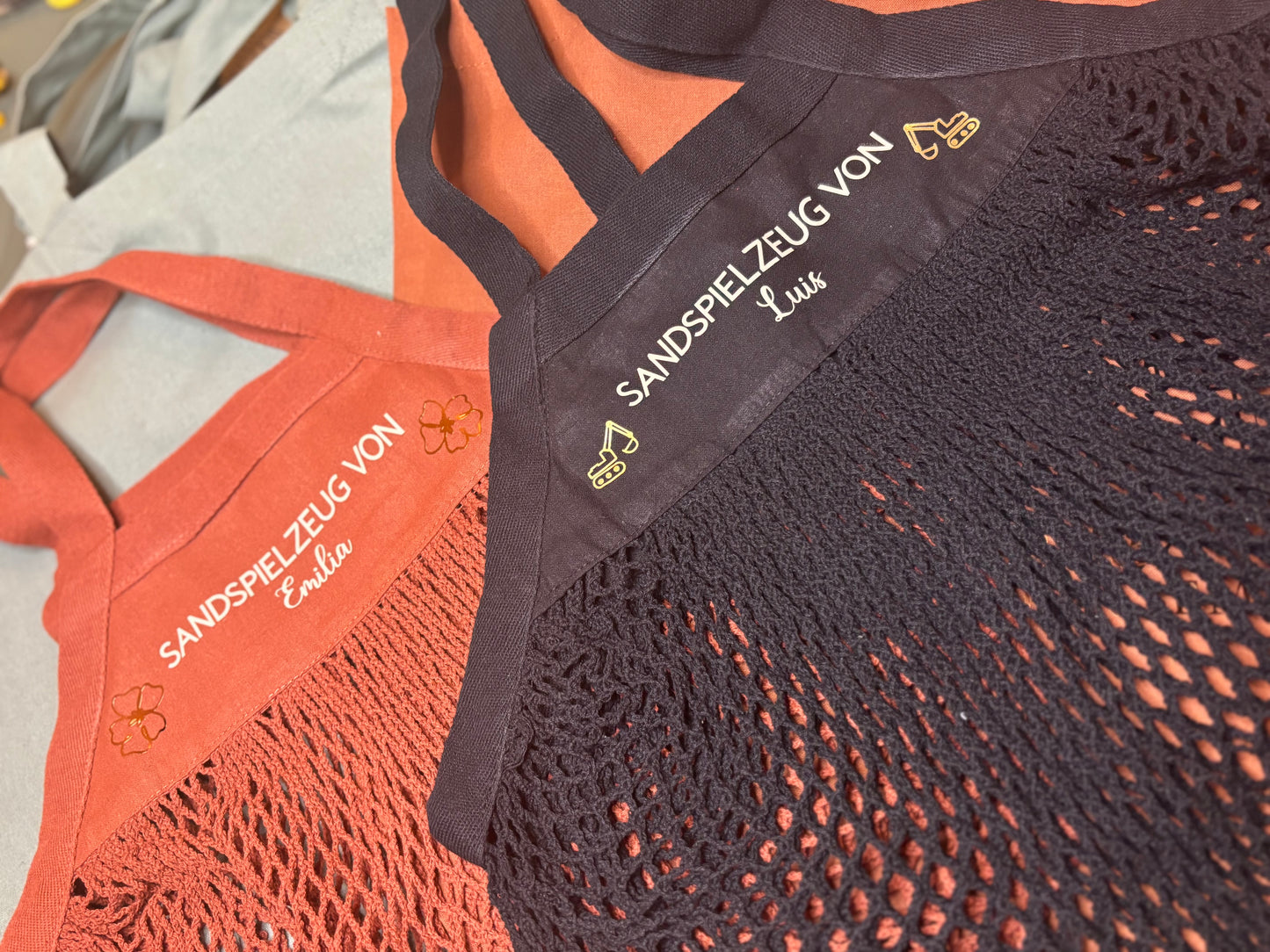 SANDSPIELZEUG - Personalisierte Netztasche