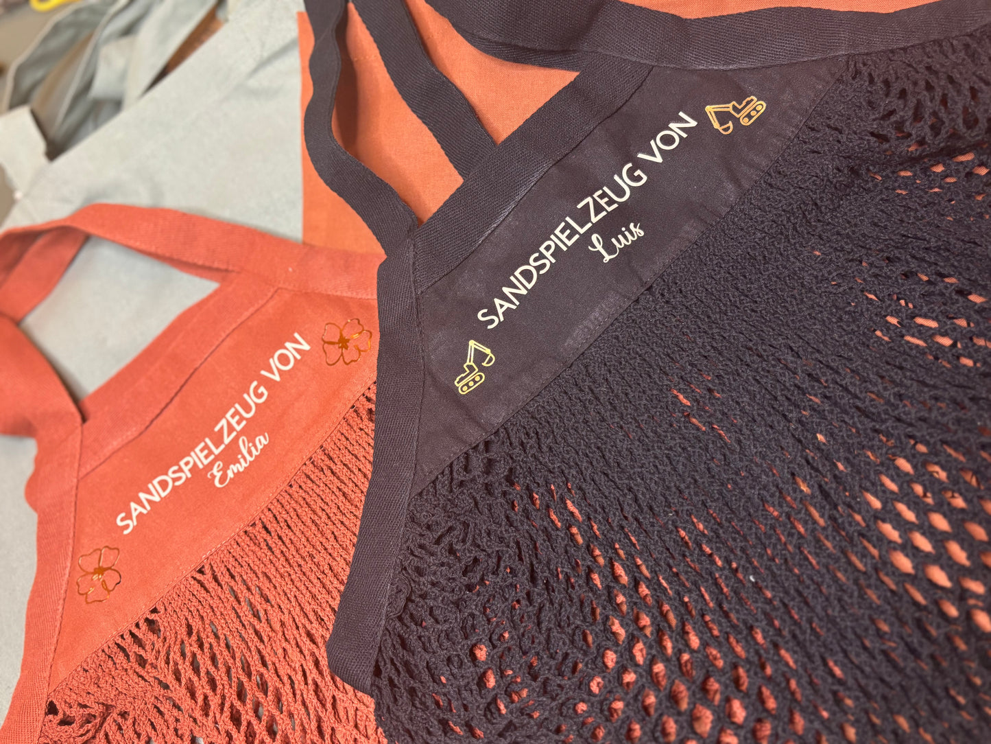 SANDSPIELZEUG - Personalisierte Netztasche
