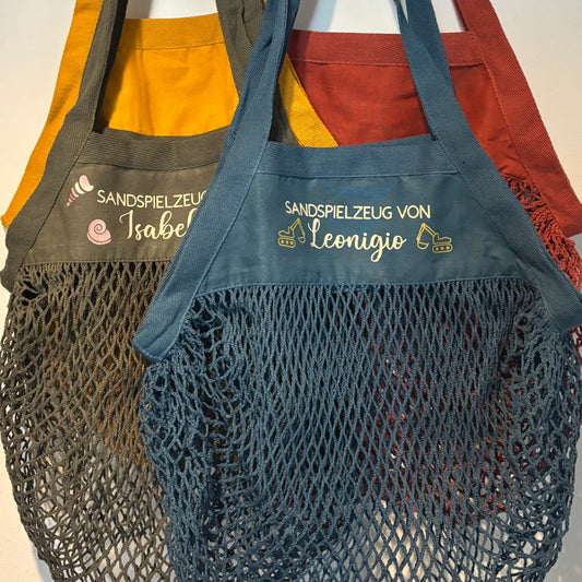 SANDSPIELZEUG - Personalisierte Netztasche