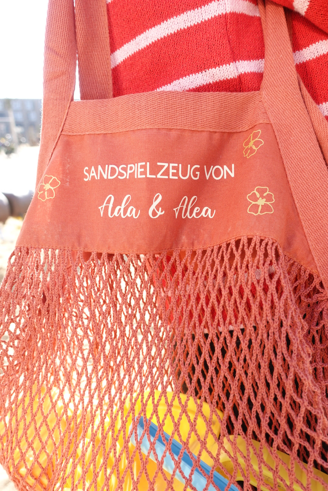 SANDSPIELZEUG - Personalisierte Netztasche